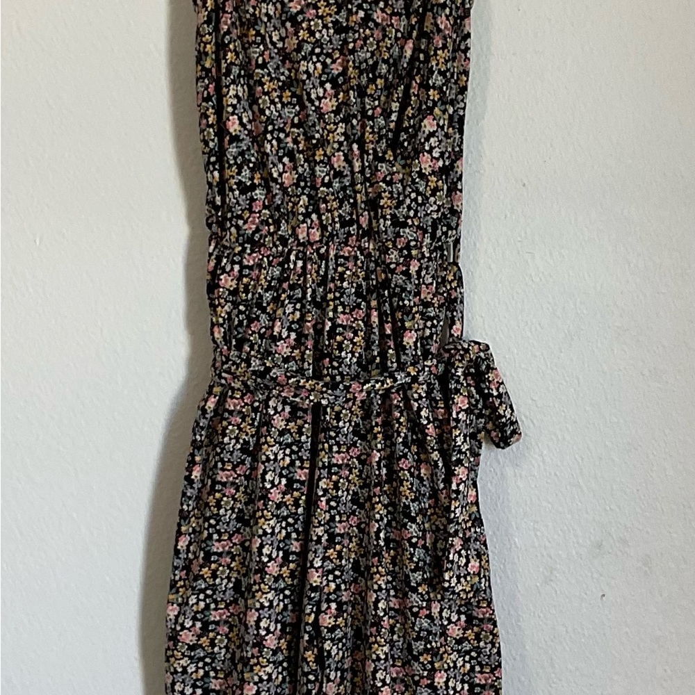 Justify Black Floral Romper